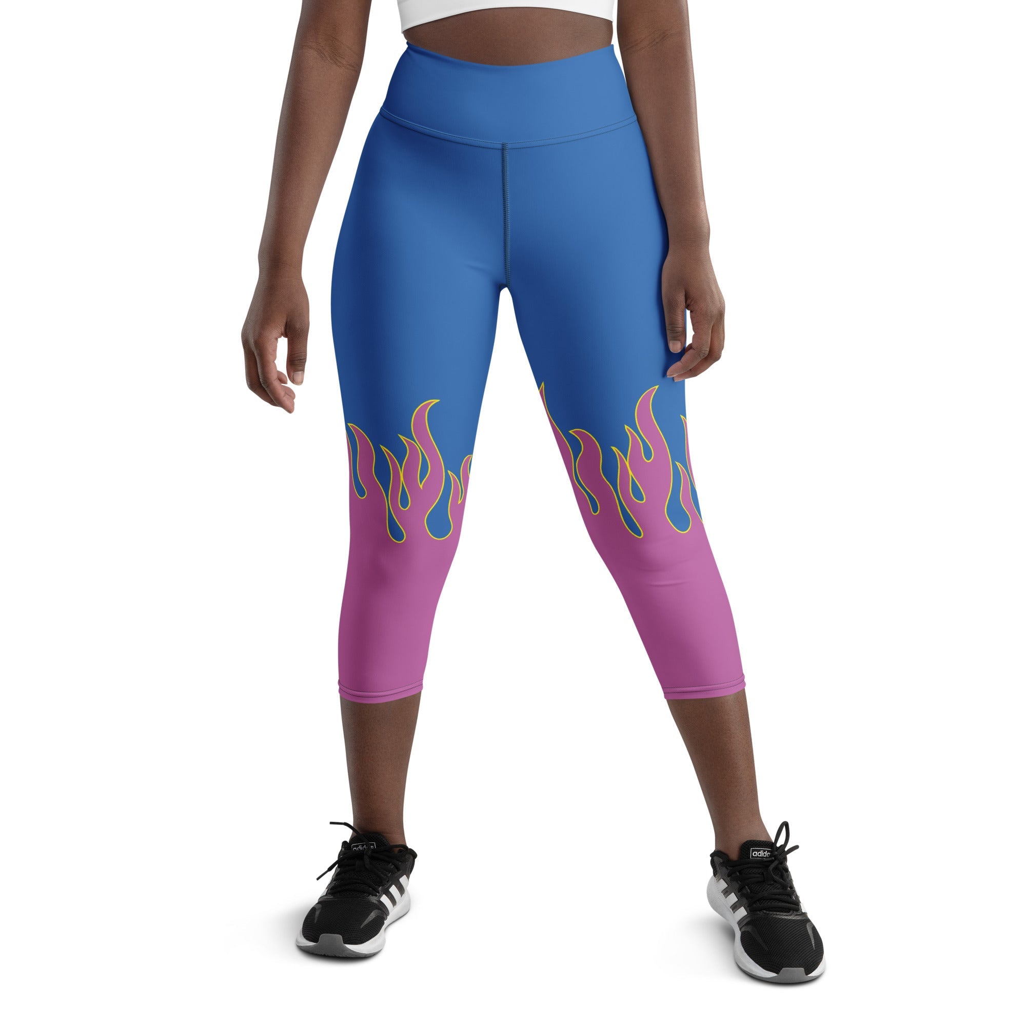 Flame Pop Yoga Capris