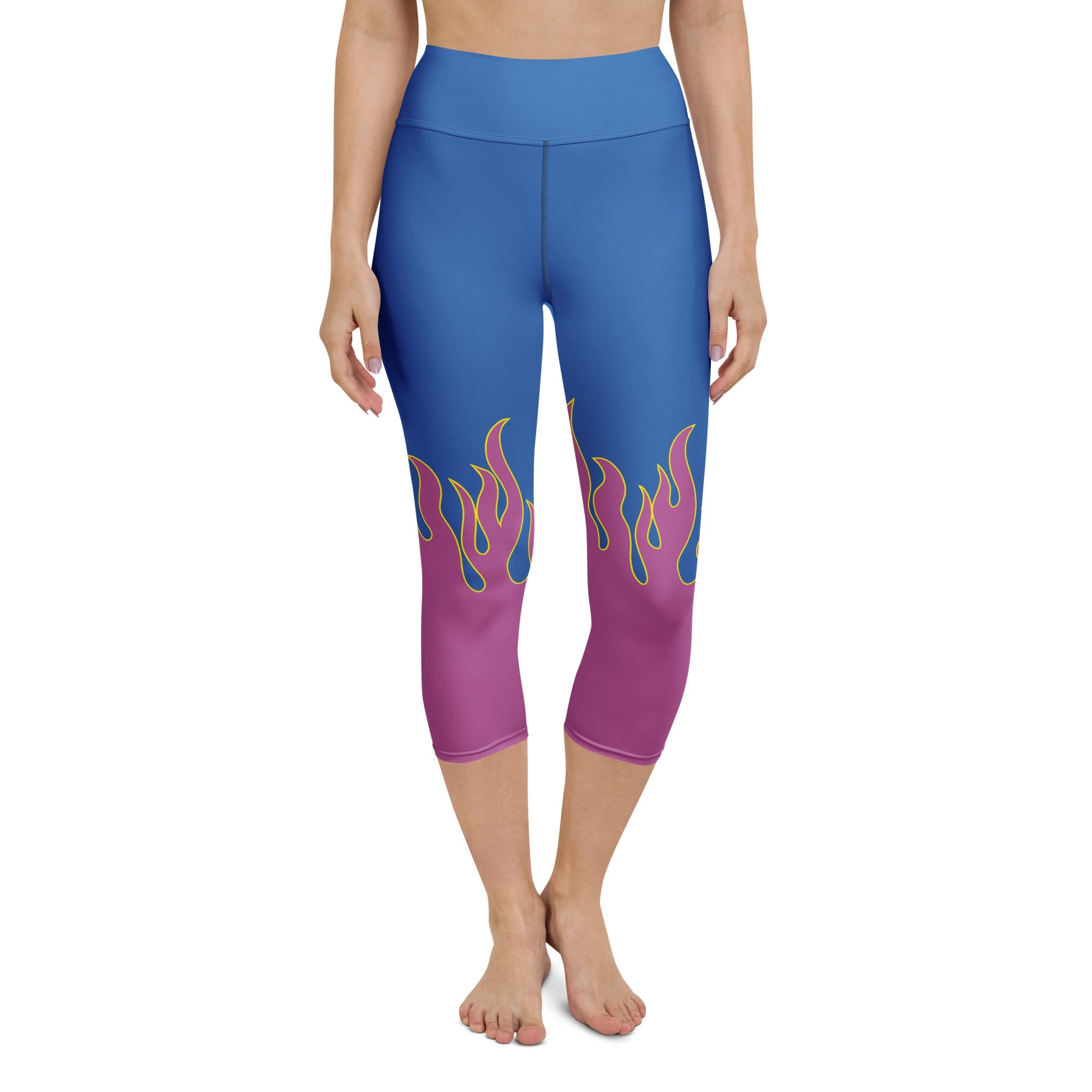Flame Pop Yoga Capris