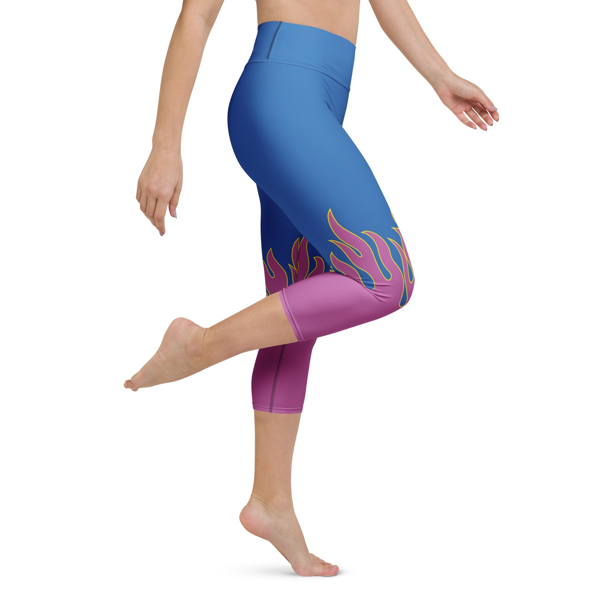 Flame Pop Yoga Capris