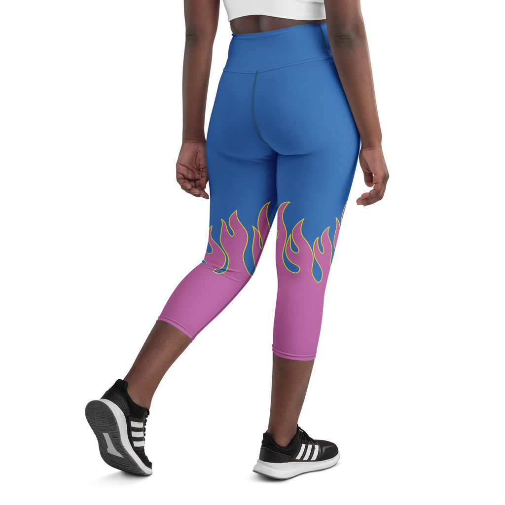 Flame Pop Yoga Capris