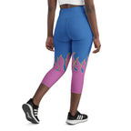 Flame Pop Yoga Capris