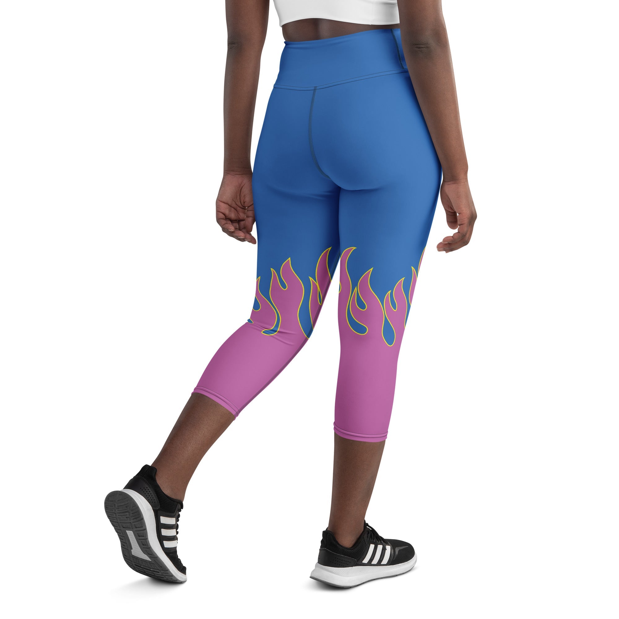 Flame Pop Yoga Capris