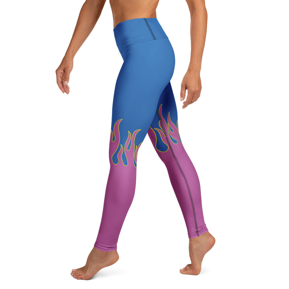Flame Pop Yoga Leggings