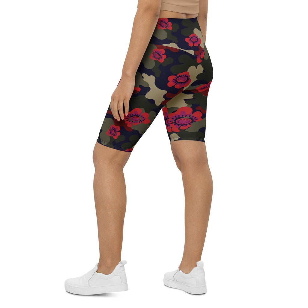 Floral Camo Biker Shorts
