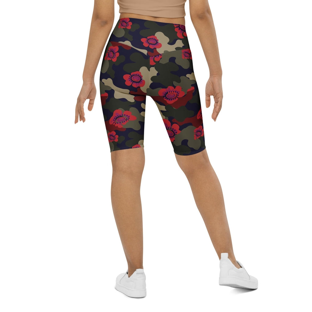 Floral Camo Biker Shorts