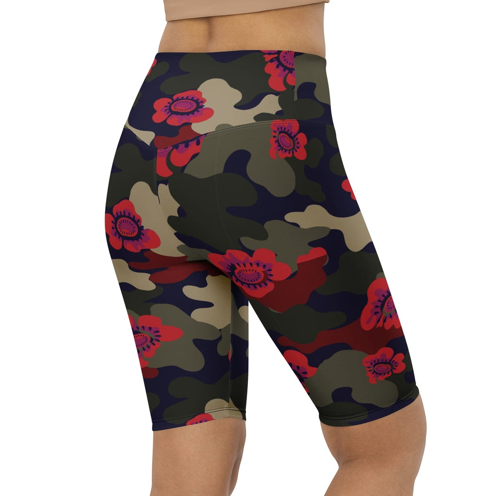 Floral Camo Biker Shorts