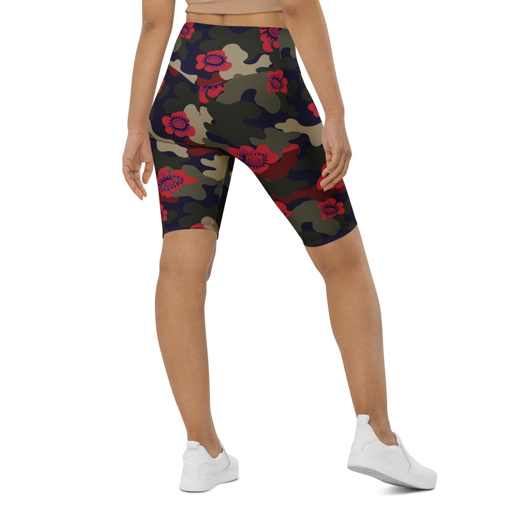 Floral Camo Biker Shorts