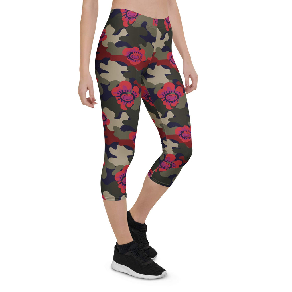 Floral Camo Capris