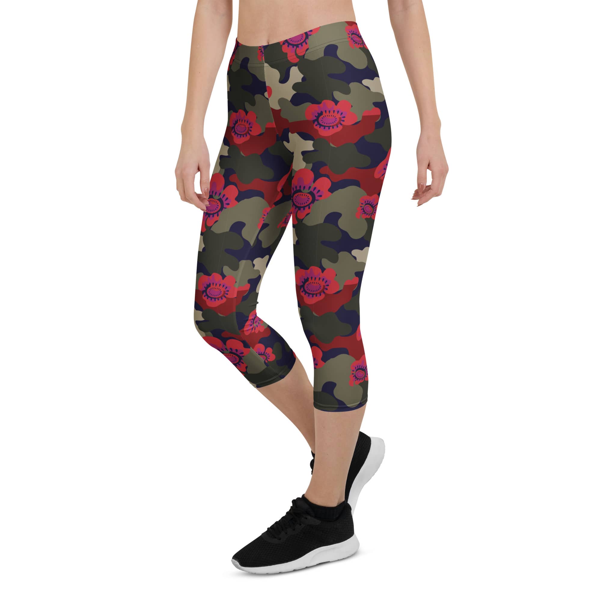 Floral Camo Capris