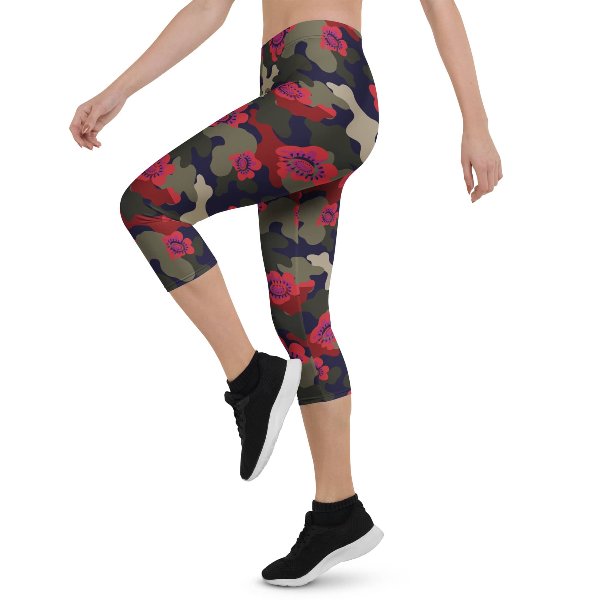 Floral Camo Capris