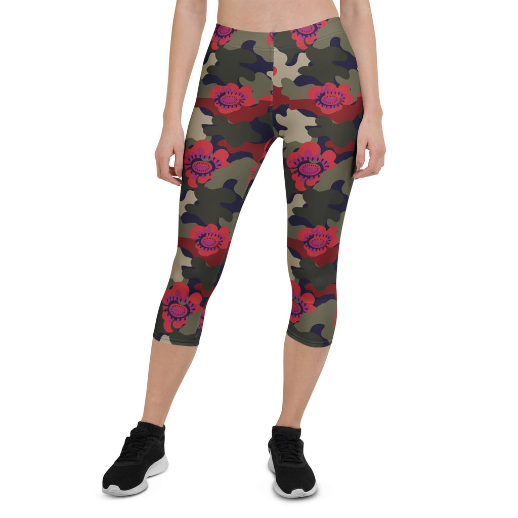 Floral Camo Capris