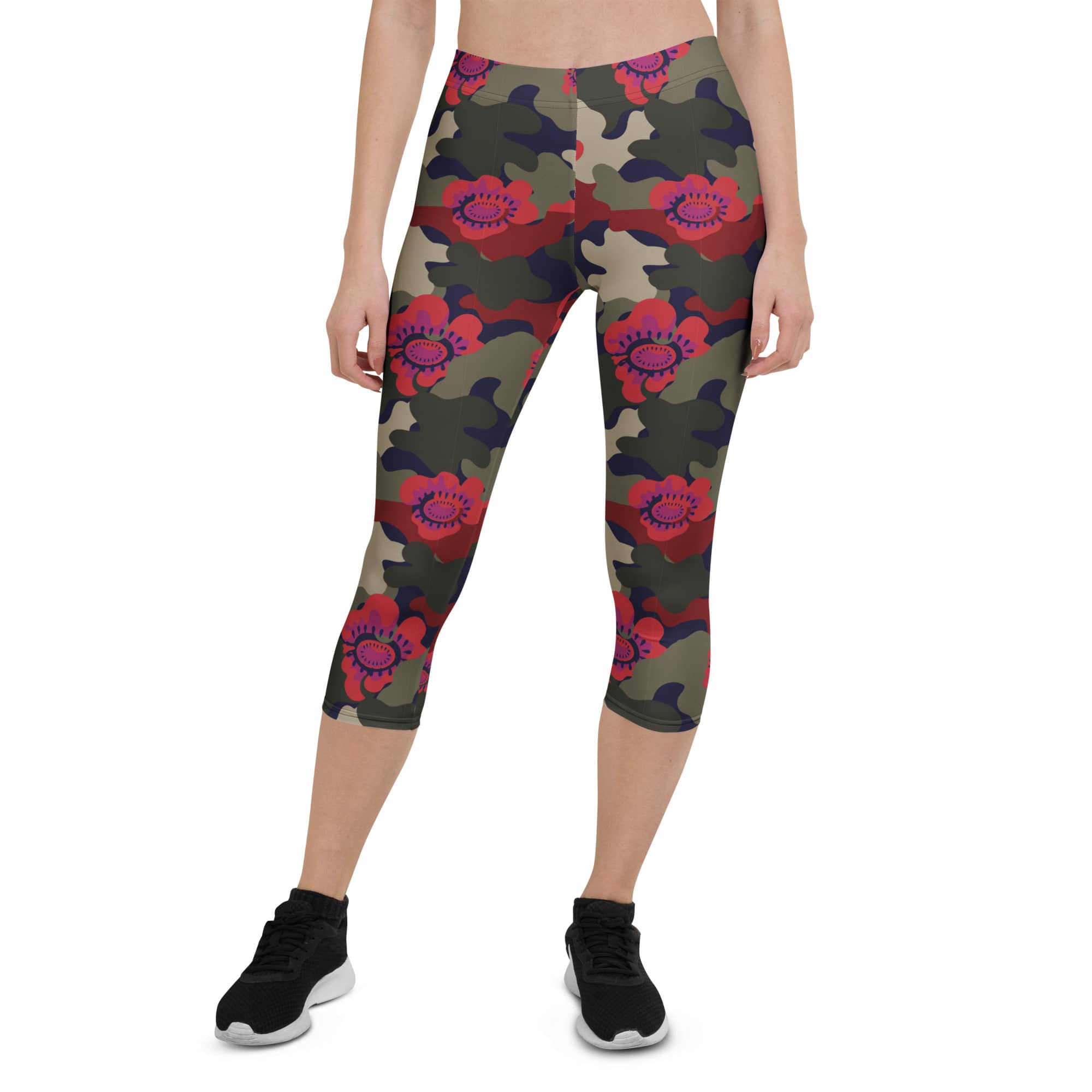 Floral Camo Capris