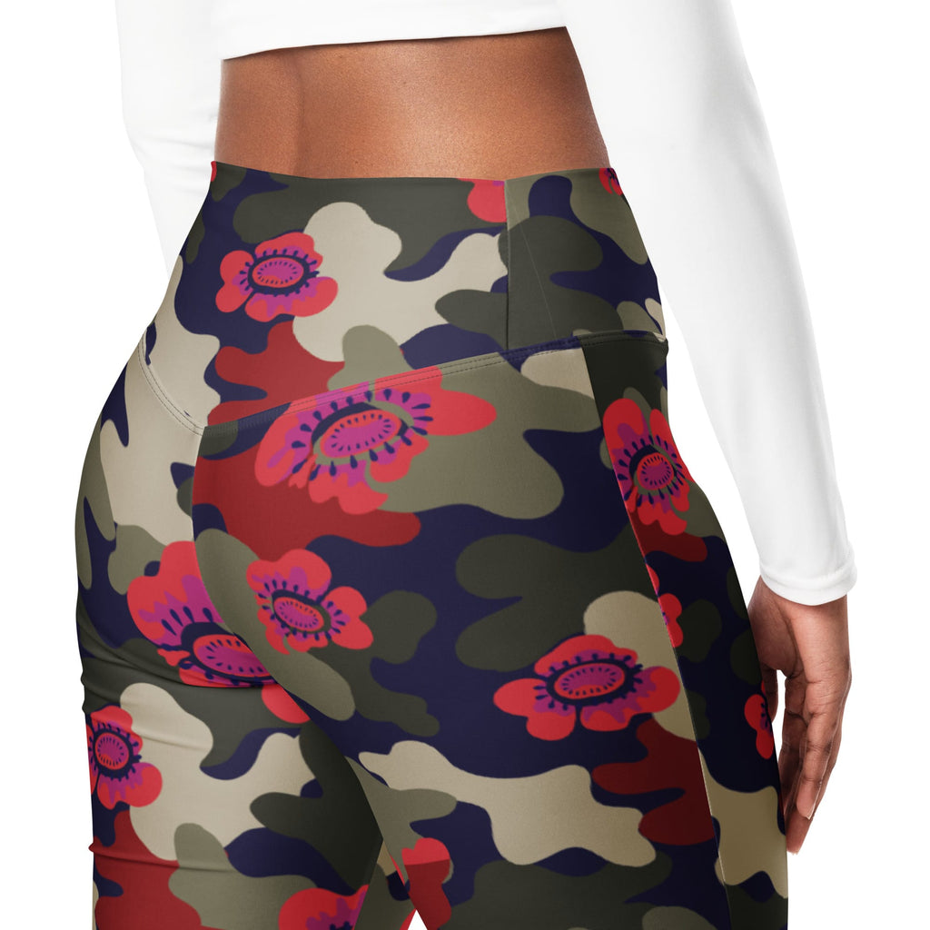 Floral Camo Flare Leggings