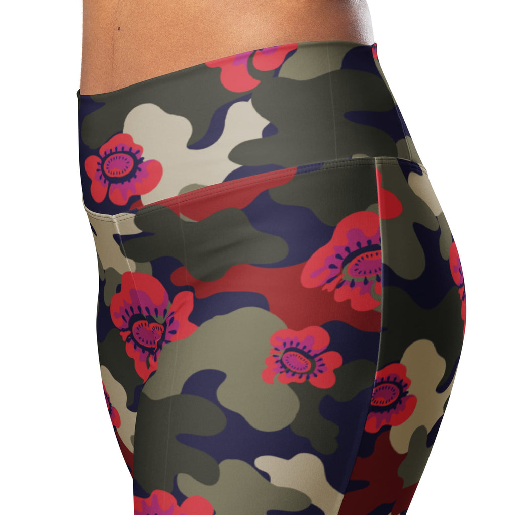 Floral Camo Flare Leggings