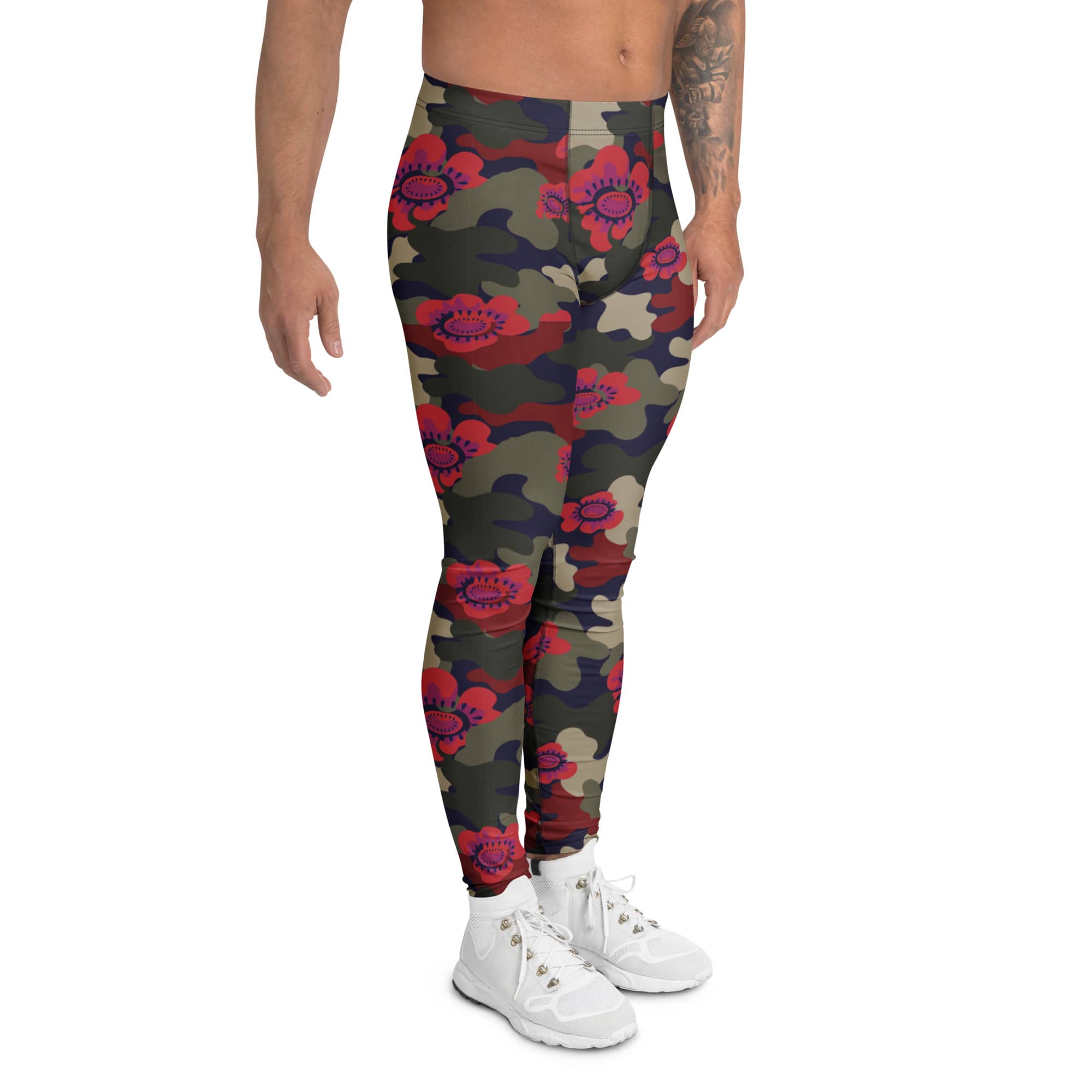 Floral Camo Men's Leggings