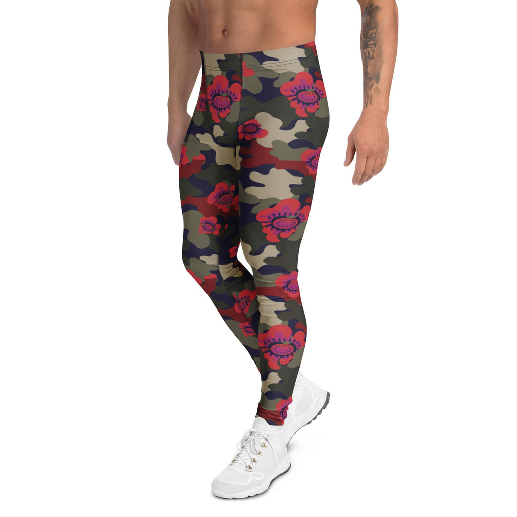 Floral Camo Men's Leggings