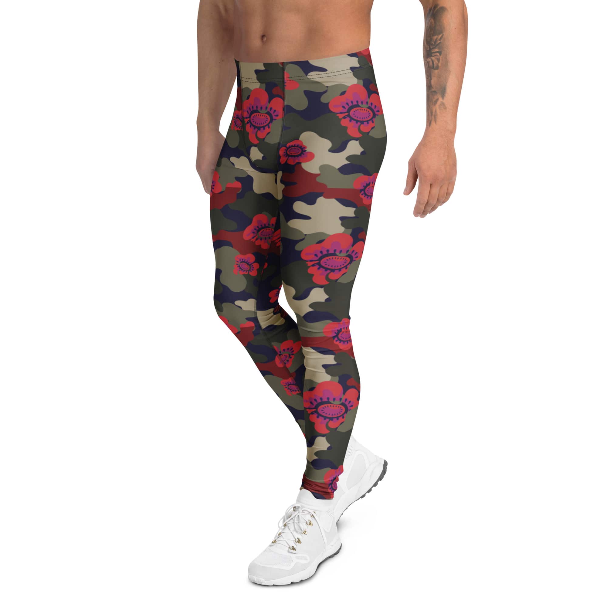Floral Camo Men's Leggings