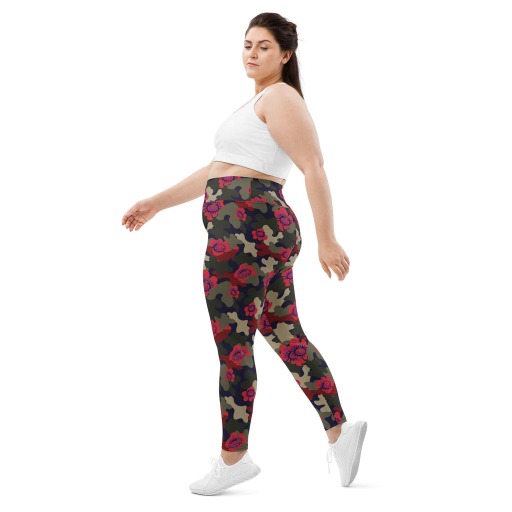 Floral Camo Plus Size Leggings