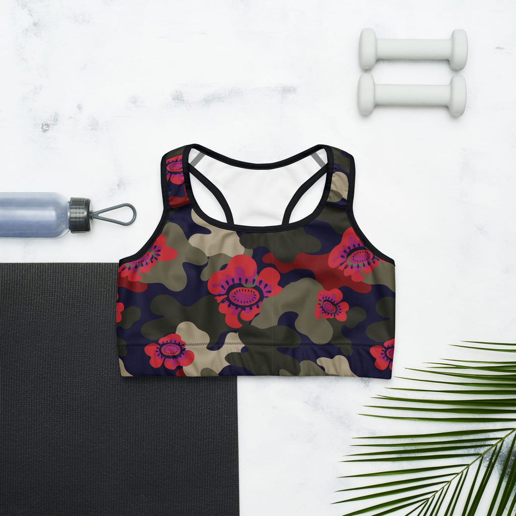 Floral Camo Sports Bra