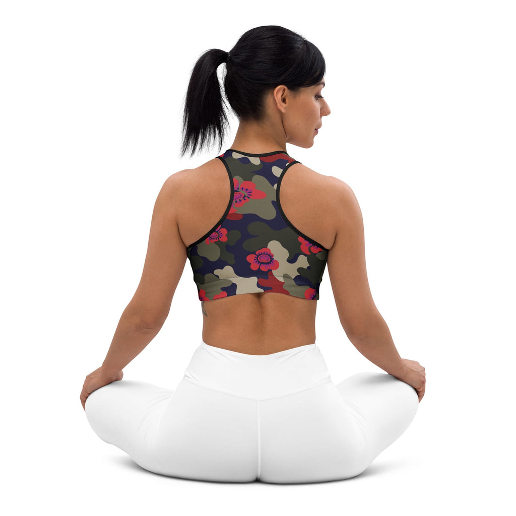 Floral Camo Sports Bra
