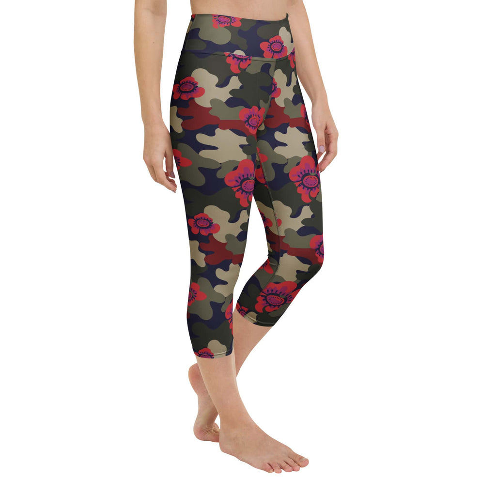 Floral Camo Yoga Capris