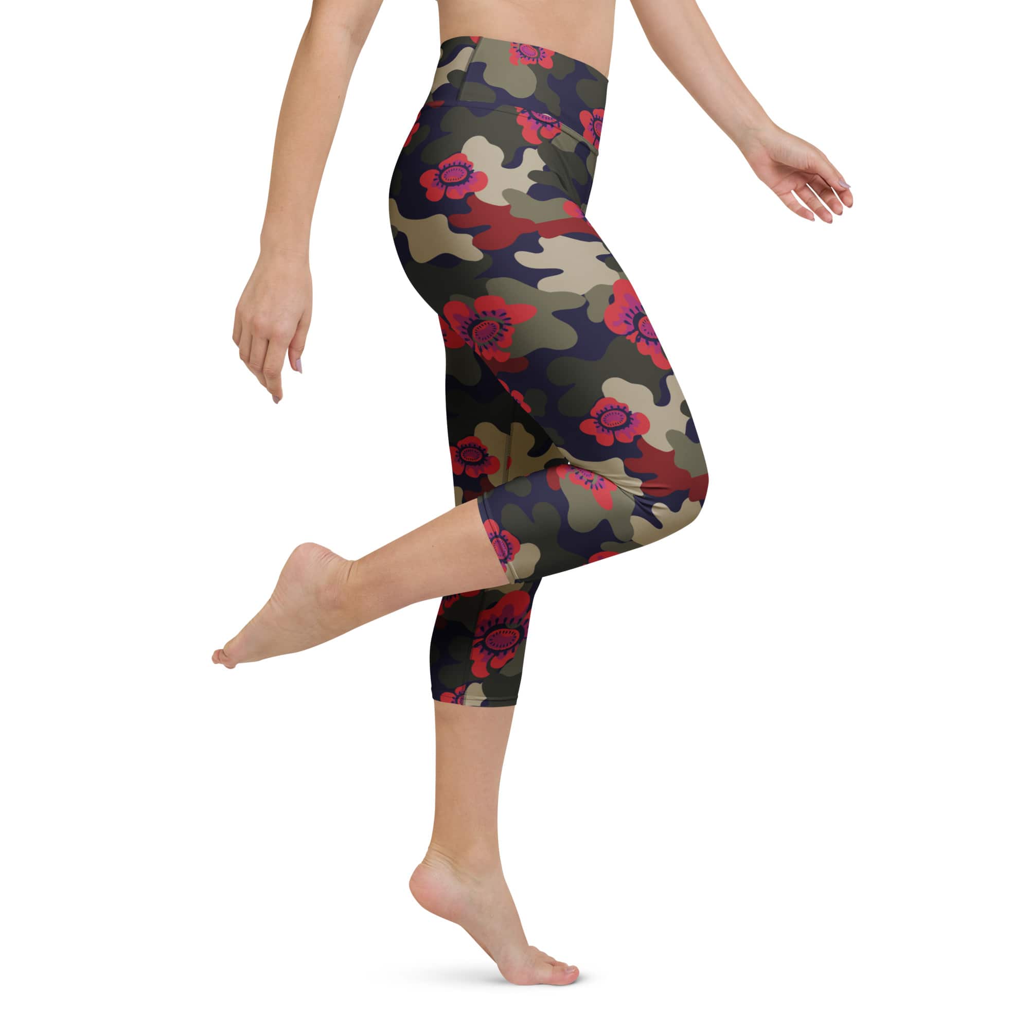 Floral Camo Yoga Capris