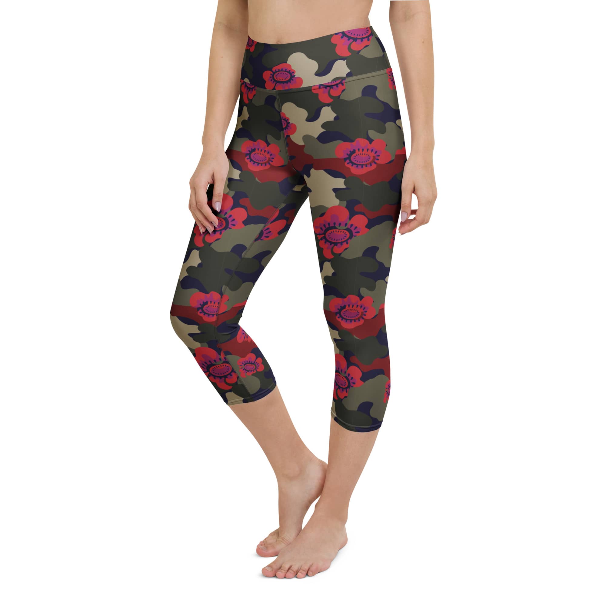 Floral Camo Yoga Capris