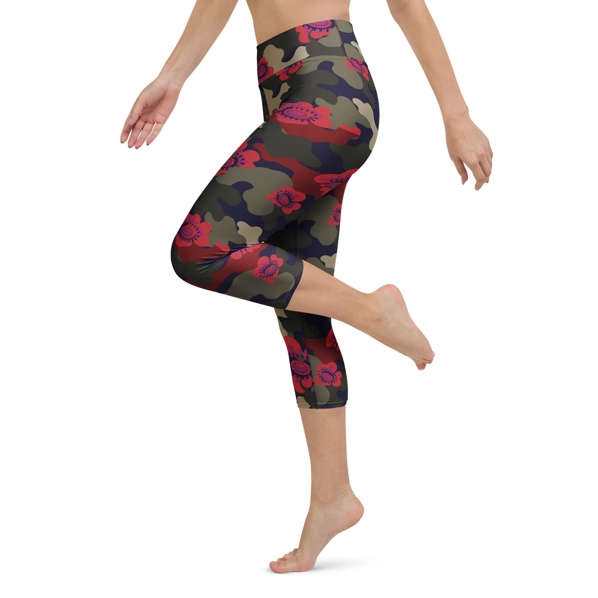 Floral Camo Yoga Capris