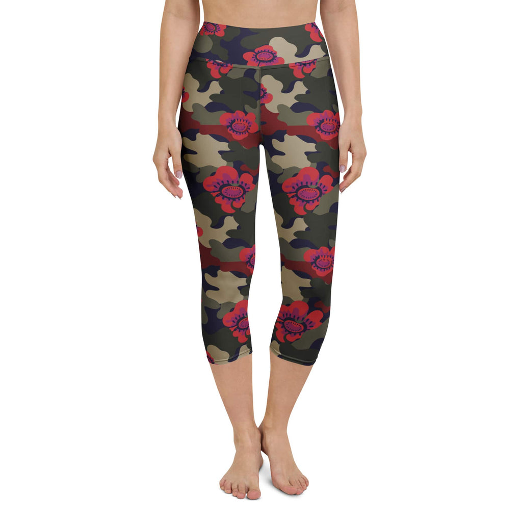 Floral Camo Yoga Capris