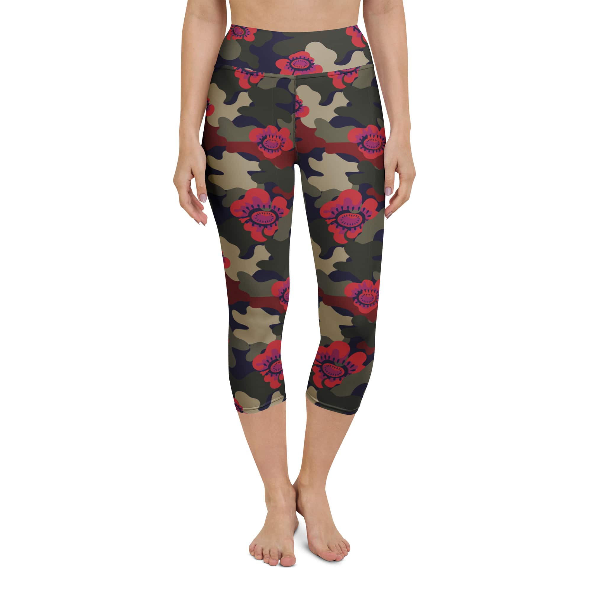 Floral Camo Yoga Capris