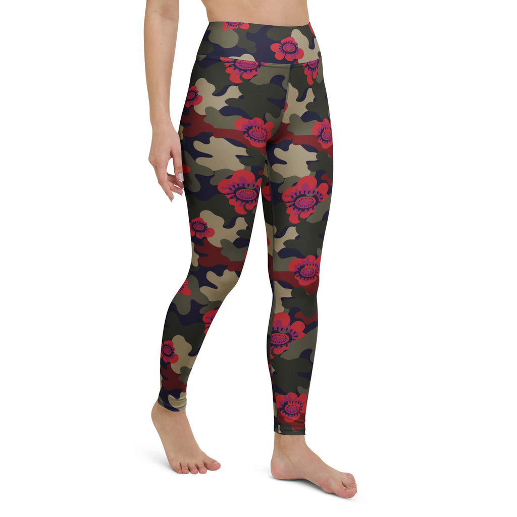 Floral Camo Yoga Leggings