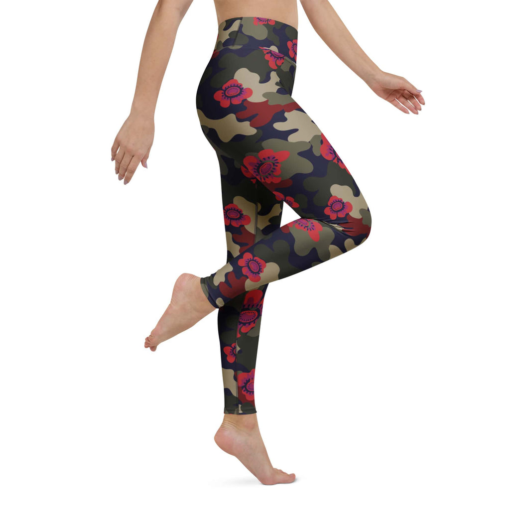 Floral Camo Yoga Leggings
