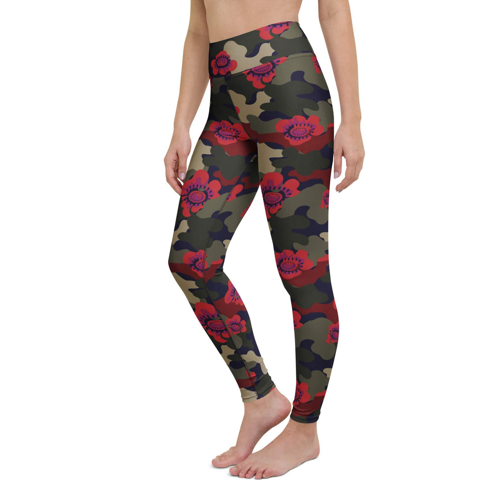 Floral Camo Yoga Leggings