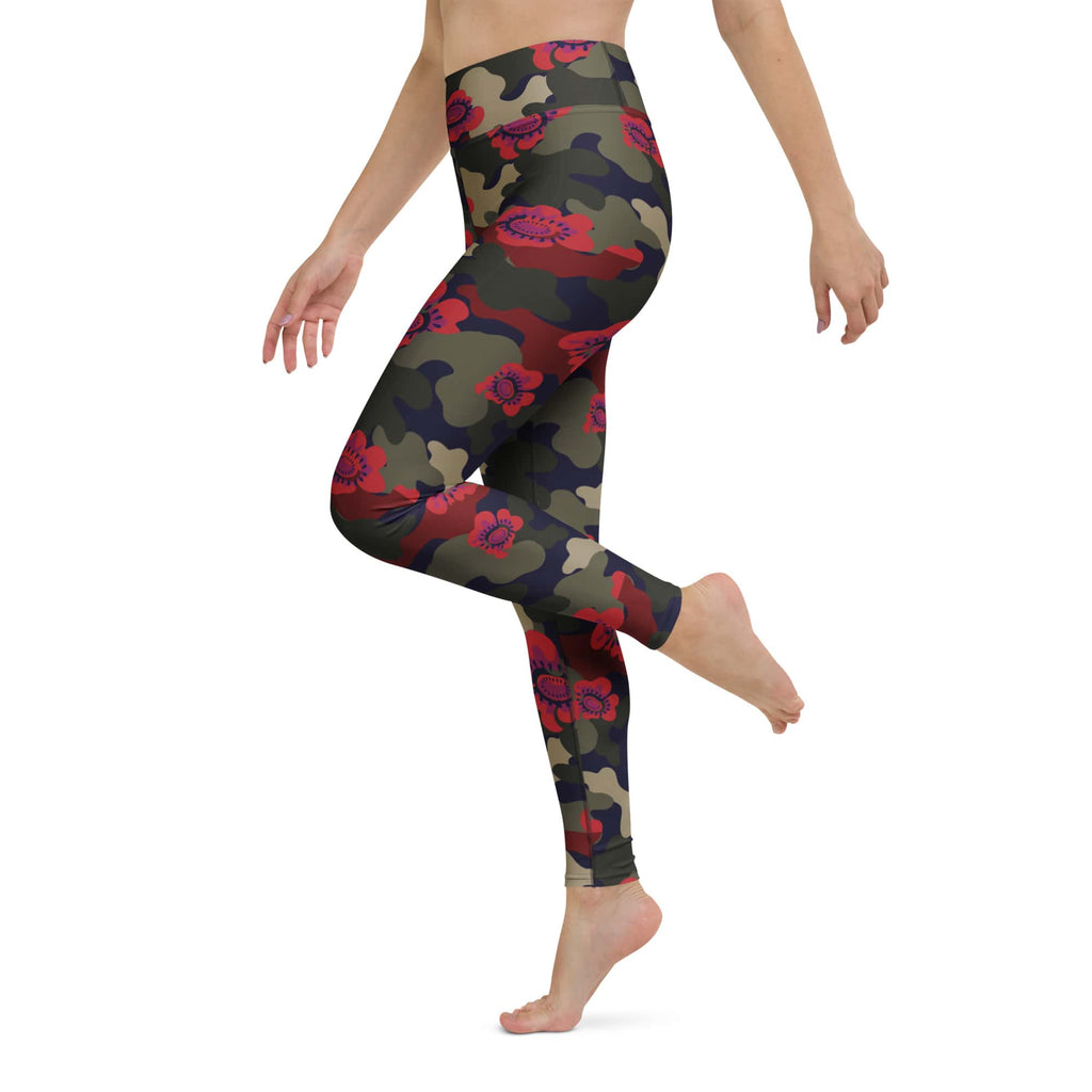 Floral Camo Yoga Leggings