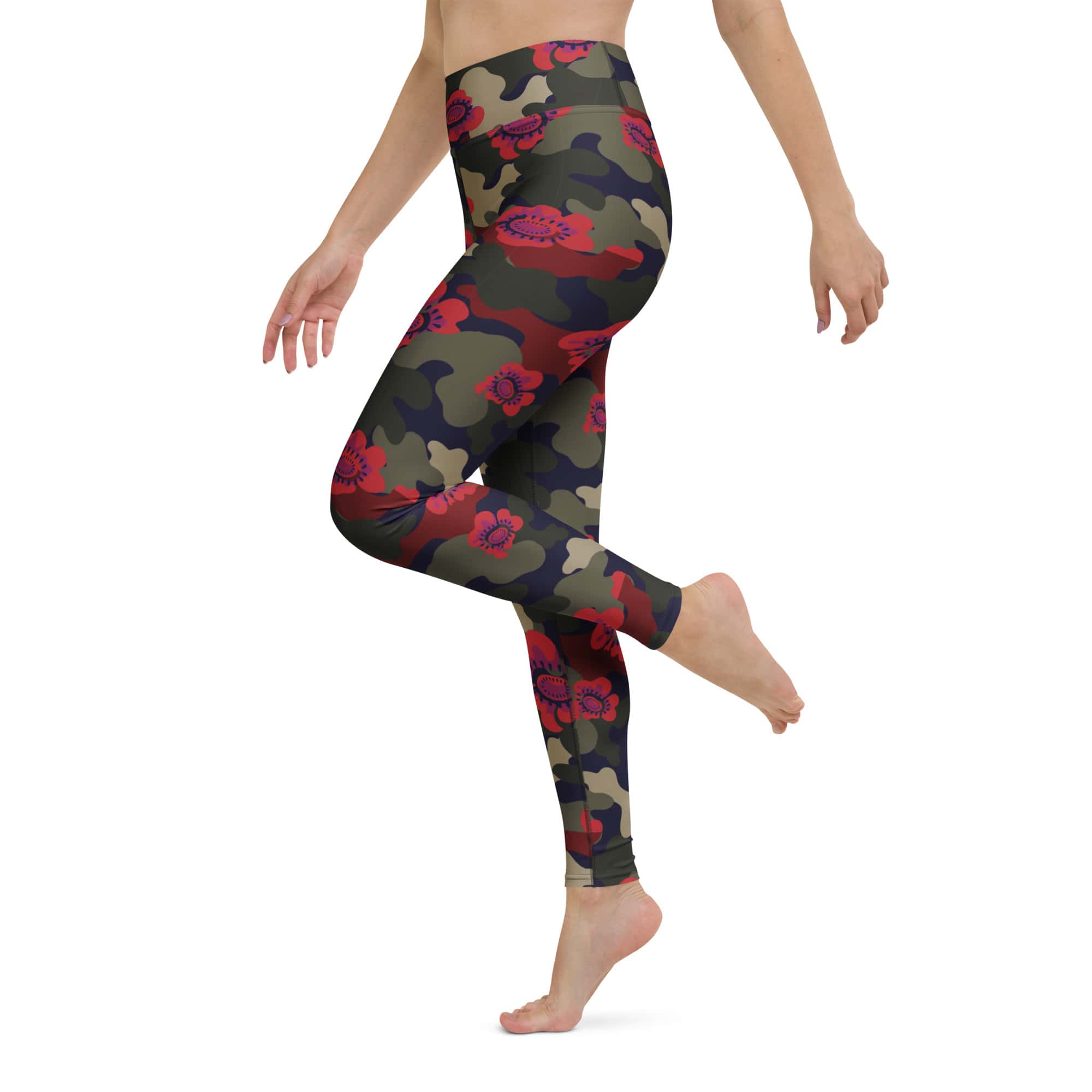 Floral Camo Yoga Leggings