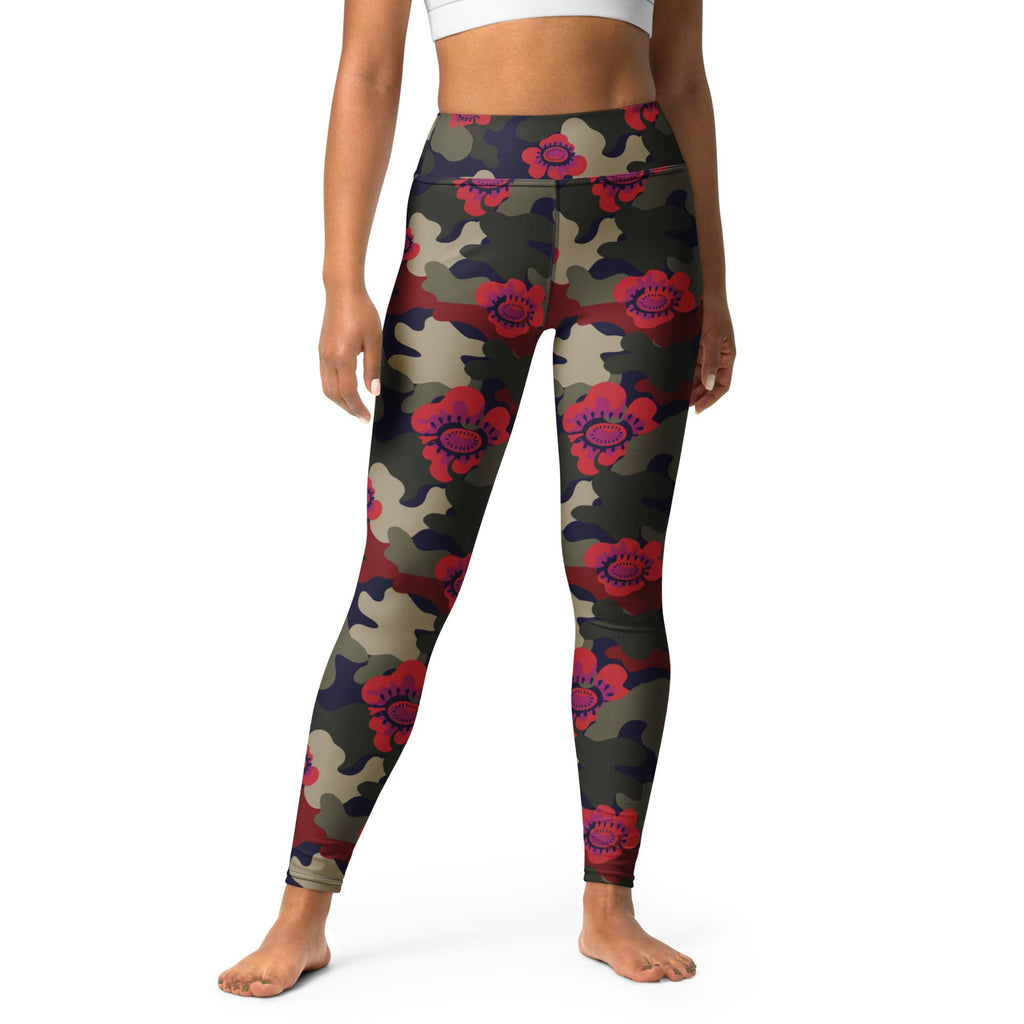 Floral Camo Yoga Leggings