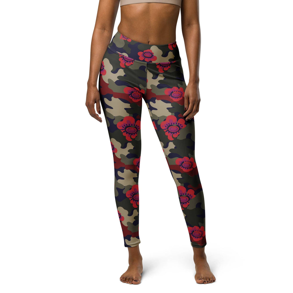 Floral Camo Yoga Leggings