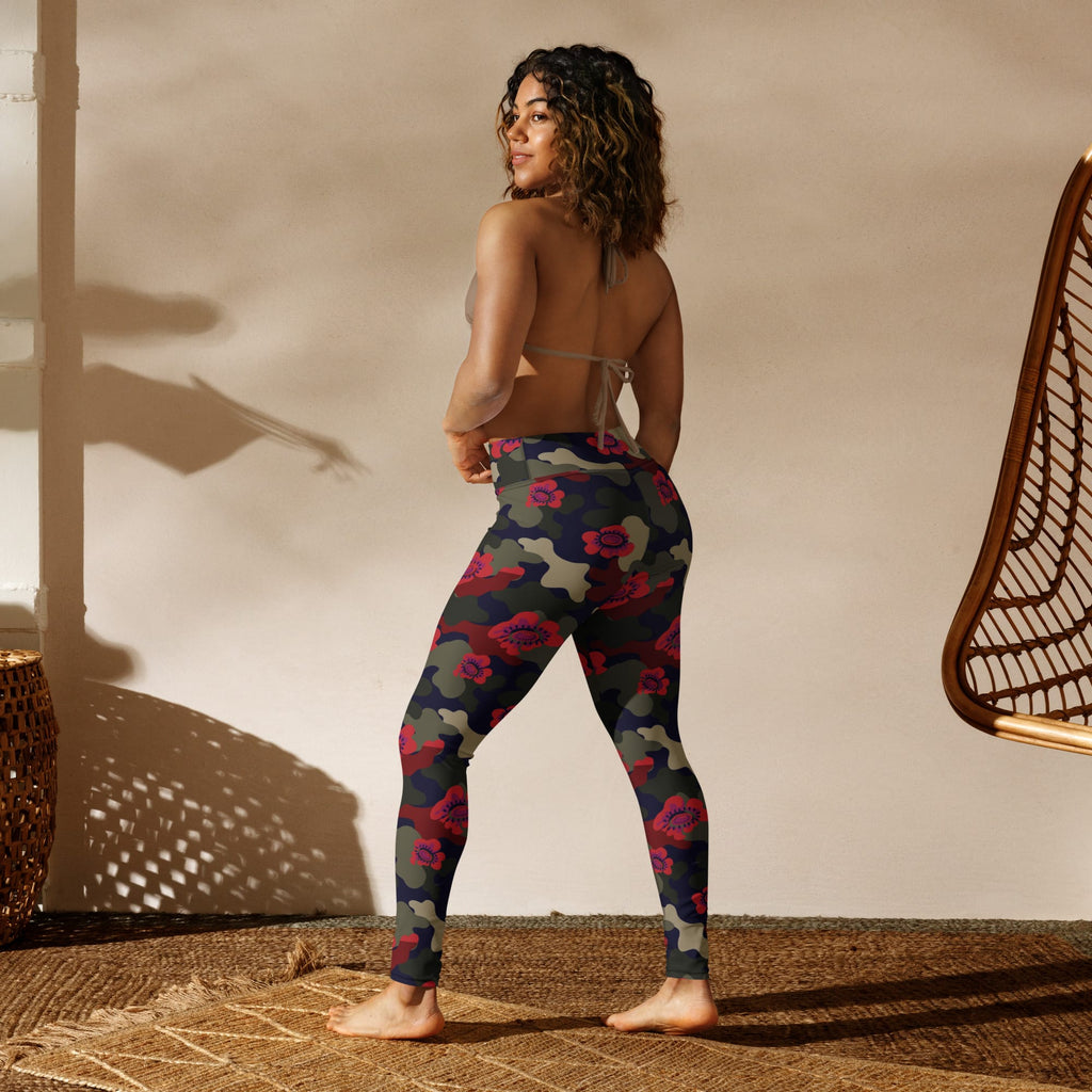 Floral Camo Yoga Leggings
