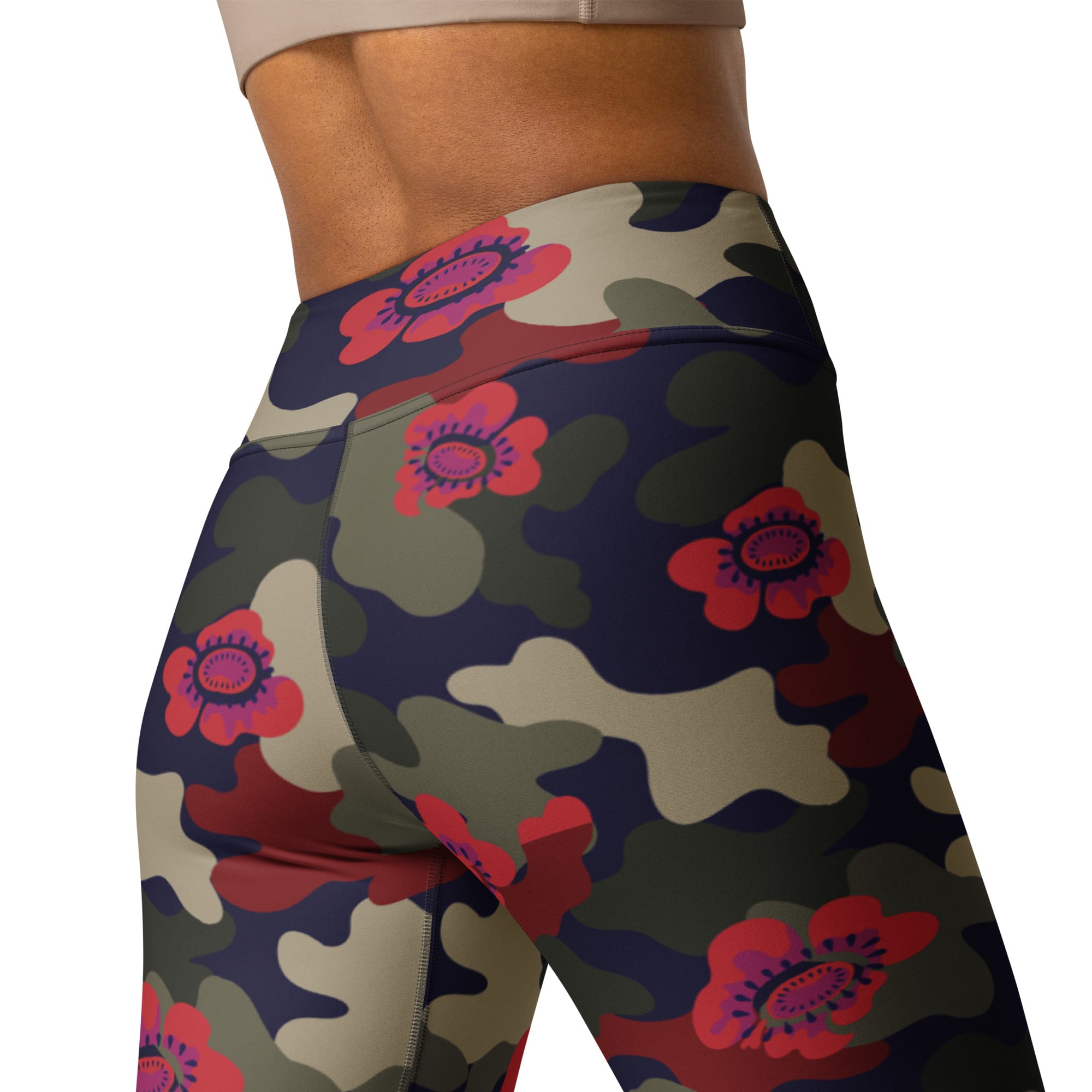 Floral Camo Yoga Leggings