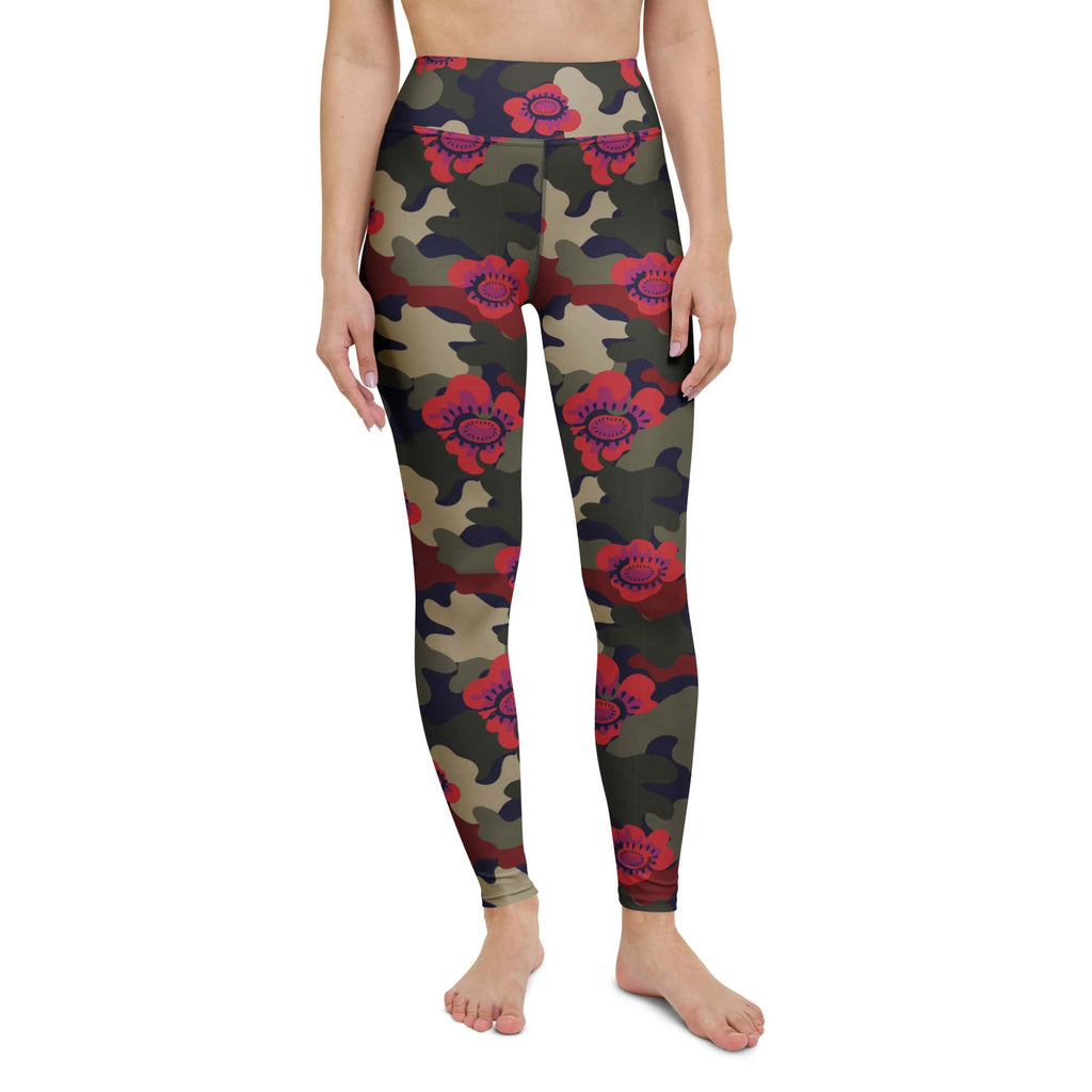 Floral Camo Yoga Leggings