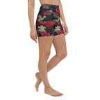 Floral Camo Yoga Shorts