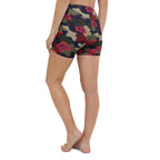 Floral Camo Yoga Shorts