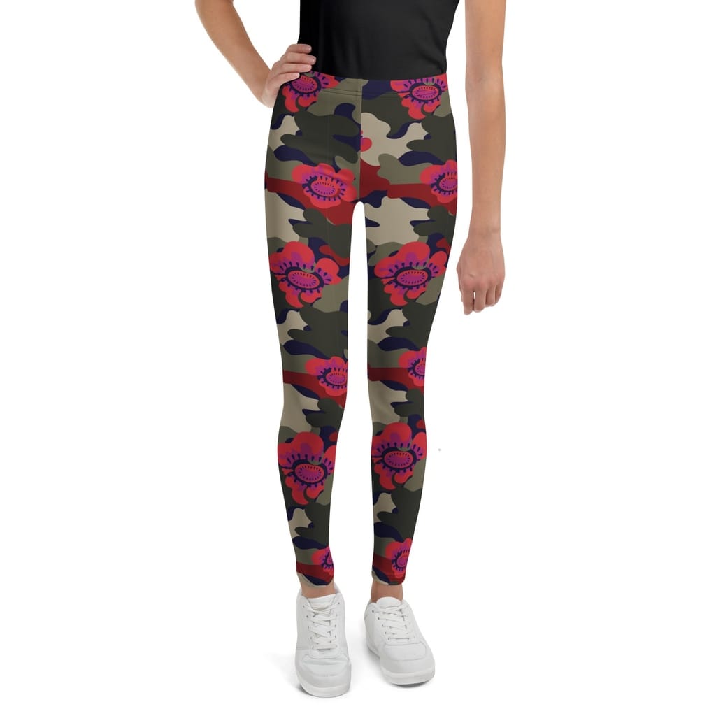 Floral Camo Youth Leggings