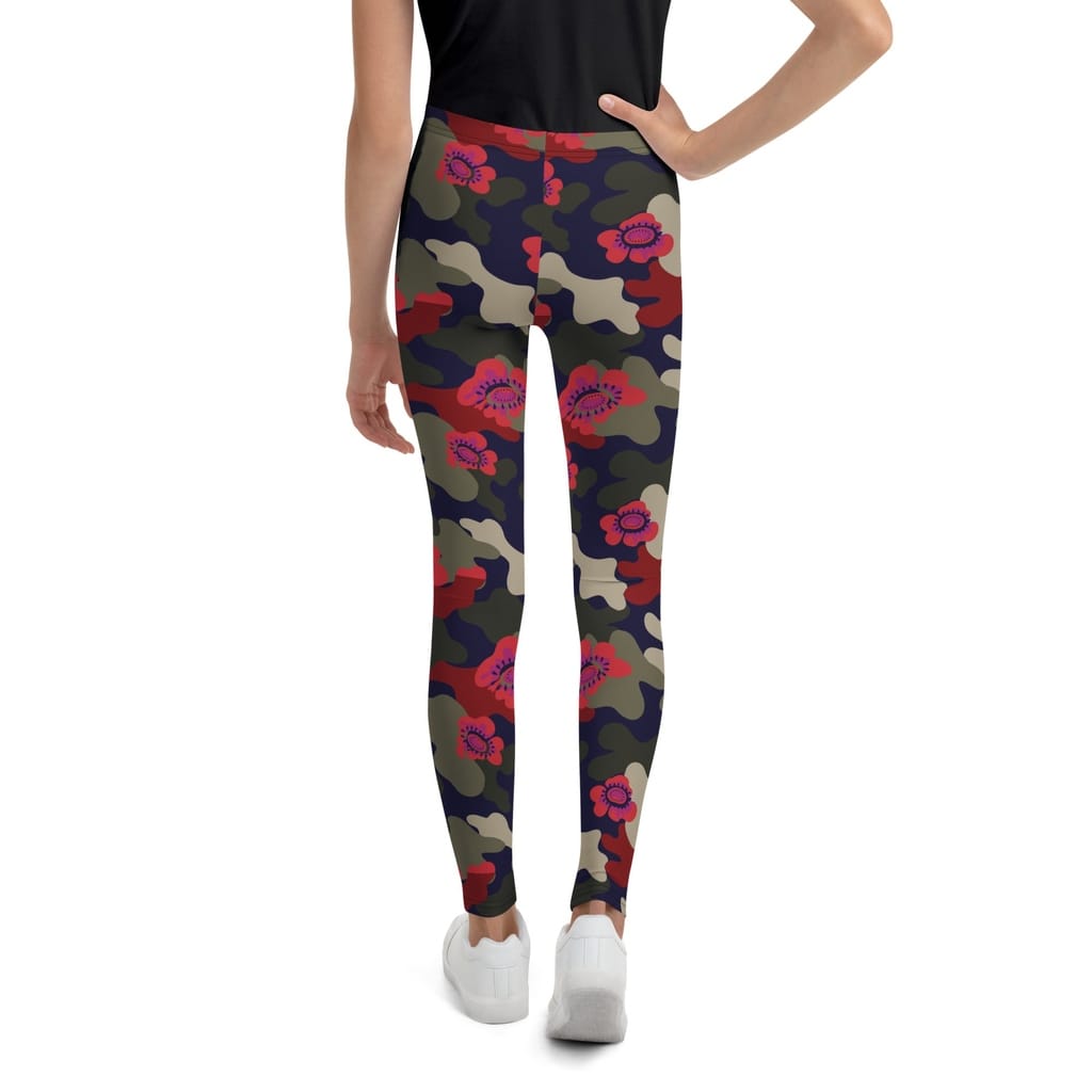 Floral Camo Youth Leggings