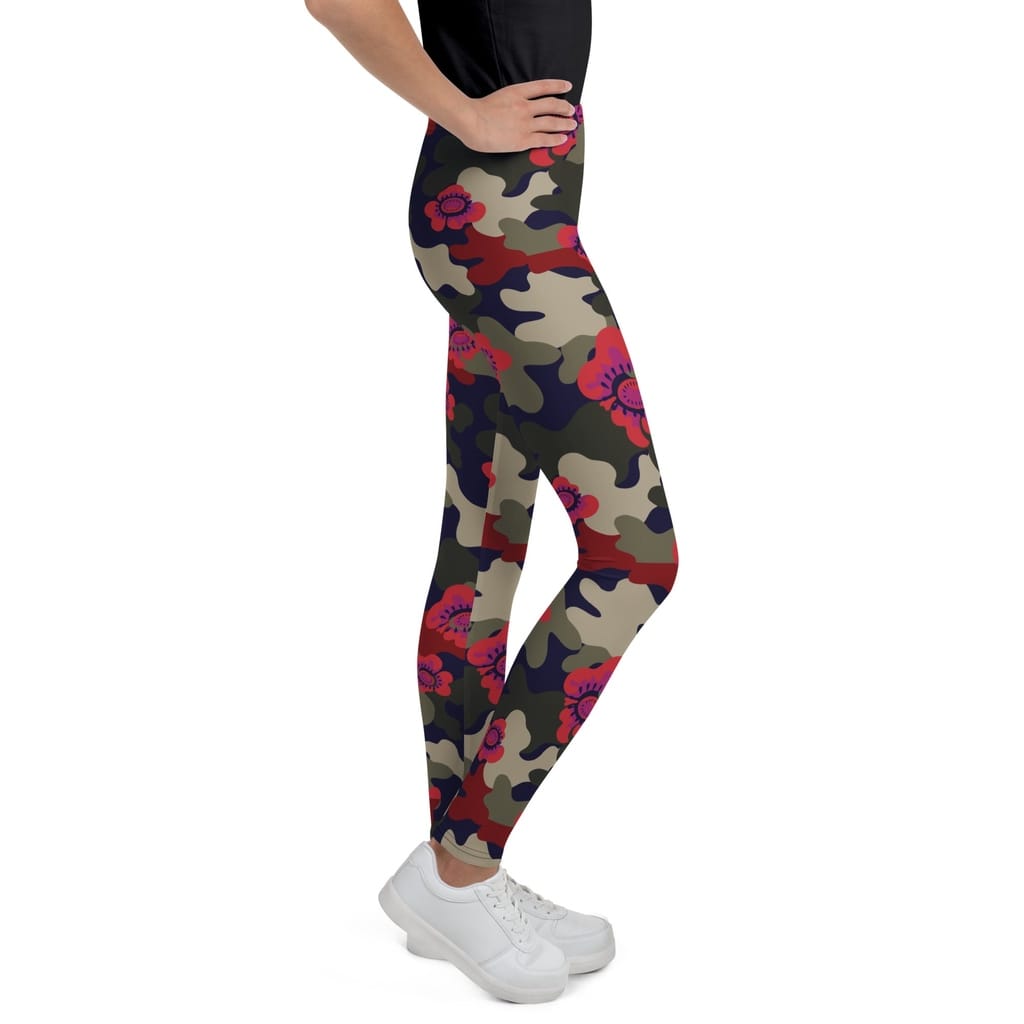Floral Camo Youth Leggings
