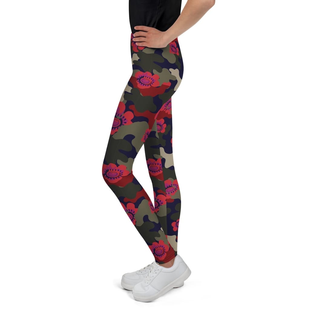 Floral Camo Youth Leggings