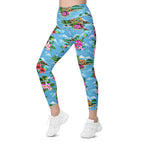 Floral Island Leggings With Pockets