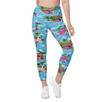 Floral Island Leggings With Pockets