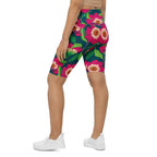 Floral Magenta Biker Shorts