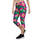 Floral Magenta Capris